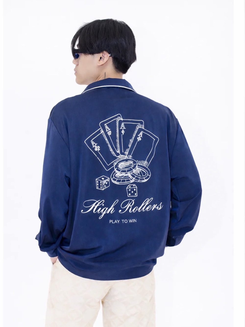 High Rollers Navy Men's Casual Jacket